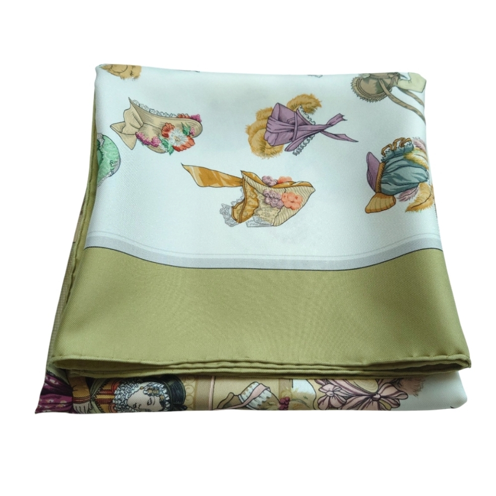 HERMES Paris Modiste Silk Scarf 90 New Authentic - Picture 6 of 7